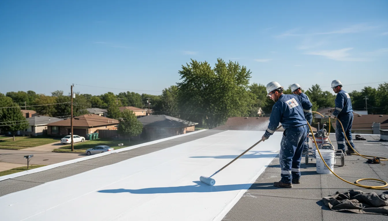 Commercial roof coating in Denmark, ME near me